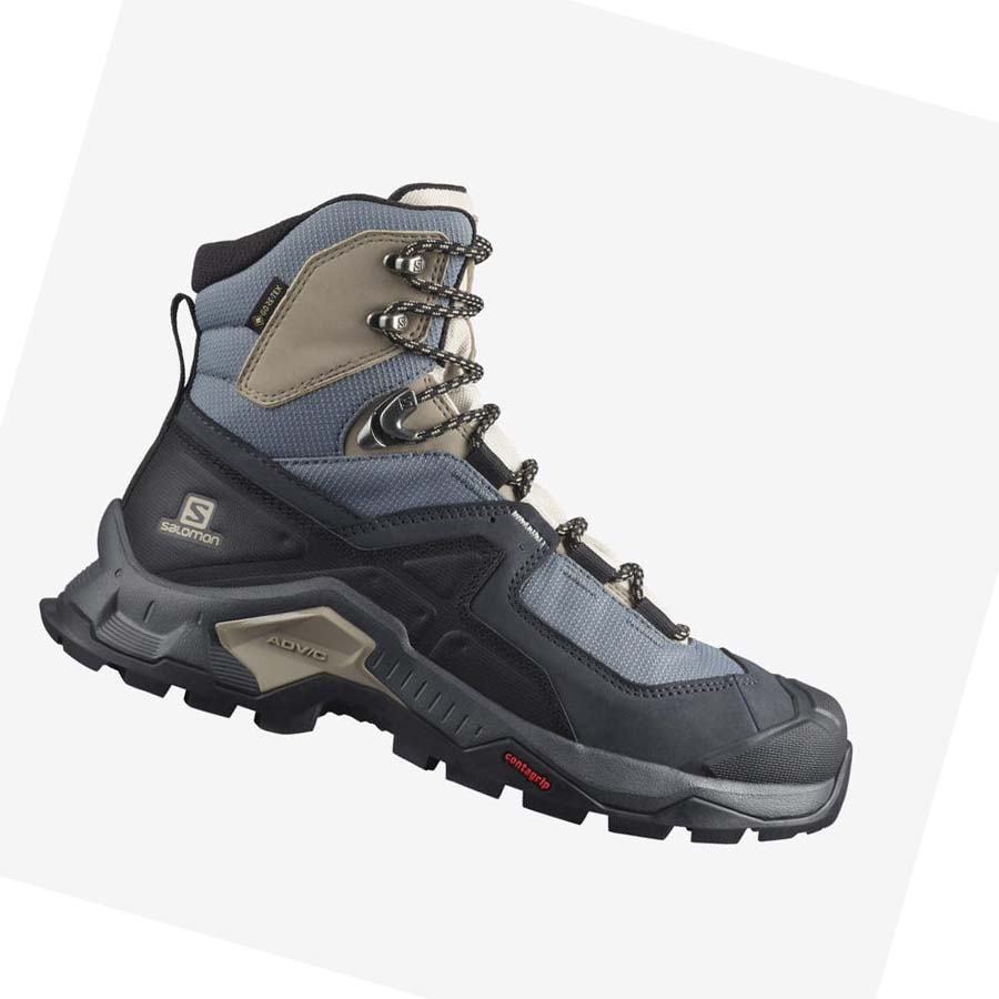 Salomon WoQUEST ELEMENT GORE-TEX Kadın Yürüyüş Ayakkabısı Siyah | TR 2784MQZ